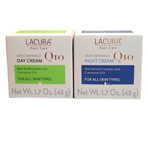 LACURA Face Care Q10 Anti-wrinkle Day and Night Cream - Picture 1 of 5